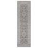 SUPERIOR Indoor Runner Rug, Plush Carpet Cover, Traditional Oriental Medallion, Perfect for Hallway, Entryway, Living Room, Dining, Bedroom, Office, Kitchen, Glendale Collection, 2' 7" x 10', Grey view 3