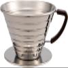 Carita Kalita Stainless Steel Coffee Dripper Wave Series - 2-4 People, 185S, Made in Japan, For 2-4 Cups view 1