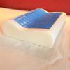 KOYOTO K-127 Cooling Gel Large Size Pillow Slow Rebound Memory Foam Pillow for Neck Care Cervical Care Wave Shape Ergonomic Contour Design Neck Pain Relieve Pillow Feeling Cool While Sleep. view 1