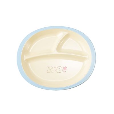 Asahikoyo SG21-04 Sumikko Gurashi Lunch Plate, Dots, Microwave Safe, Dishwasher Safe, Light Blue, Length 9.3 x Width 7.7 x Height 0.8 inches (23.5 x 19.5 x 2 cm)