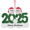 2025 Personalized Family Christmas Ornament - Snowman Couple Christmas Tree Ornament - Decorative Hanging Ornaments - Keepsake Gifts for Mom, Dad, Kid, Grandma, Grandpa - Free Customization view 1