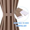 NICETOWN Door Curtain for Small Window - Thermal Insulated Window Treatments Panel Solid Energy Efficient Rod Pocket for French Patio Sliding Door Shade, 36W x 72L, 1 Piece, Cappuccino view 3