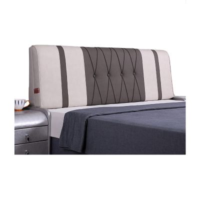 LIANGJUN Headboard Bed Backrest Cushion, Superfine Fiber Pillow Waist Positioning Support Pads, Washable Sponge Filling Anti-Collision Soft Pad, Custom Made (Color : Gray, Size : 150cmx10cmx58cm)