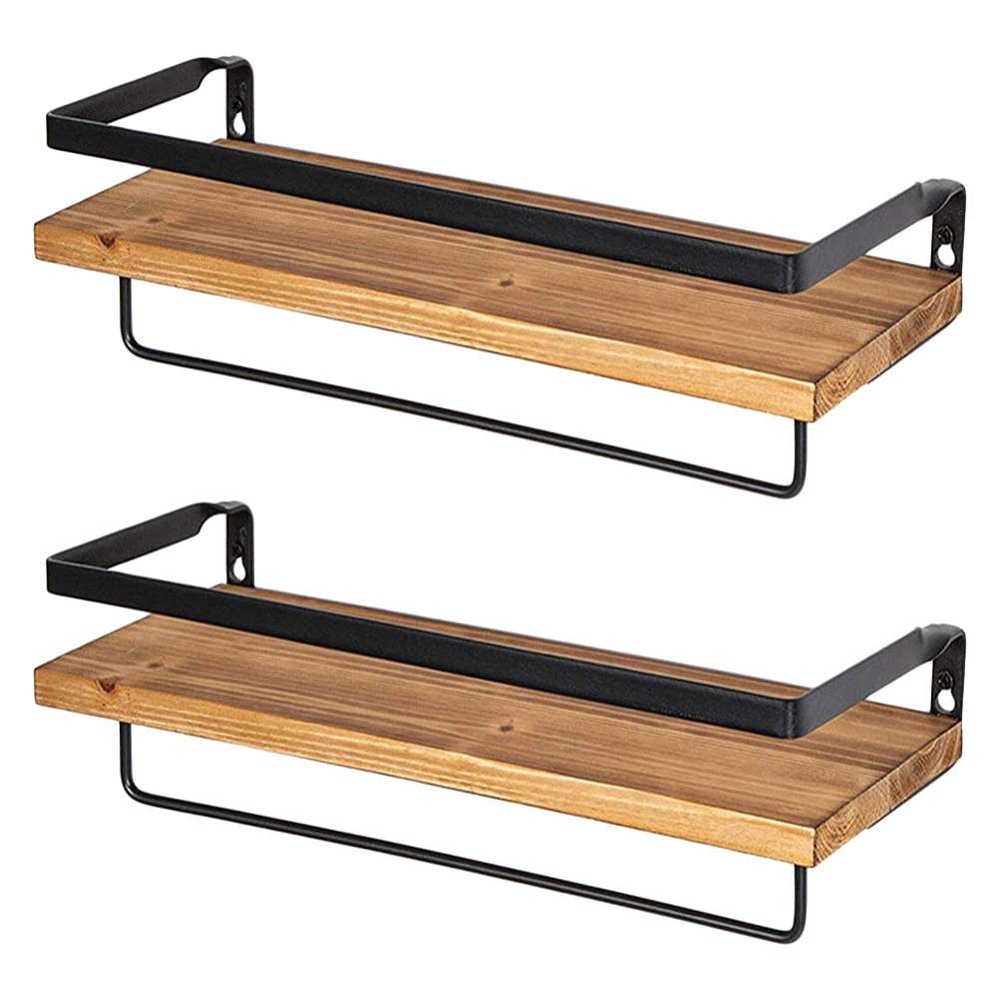 Cabilock Space-Saving Wall Rack Kitchen Storage Rack Pantry Organizers Over Door Storage Organizer Decorative Shelf 2 Pieces