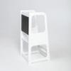 Kitchen Observation Tower with Blackboard, Kitchen Tower with Chalkboard, Step Stool for Children (White Color) view 4