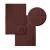 Ample Decor Bath Mats 100% Cotton 24 X 17 & 34 X 20 Inches, Oeko Tex Certified 1350 GSM Solid Construction Thick & Plush, Super Absorbent for Bathroom Floor, Shower Brown view 3