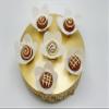 Fabric Handmade Truffle Cups | Truffle Liners | Truffle Wrappers | Fominhas | candy cups for chocolate | Forminhas de Brigadeiro | candy liners (White) view 2
