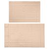 Ample Decor Bath Mats 100% Cotton 24 X 17 & 34 X 20 Inches, Oeko Tex Certified 1350 GSM Solid Construction Thick & Plush, Super Absorbent for Bathroom Floor, Shower Beige view 1