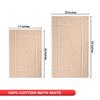 Ample Decor Bath Mats 100% Cotton 24 X 17 & 34 X 20 Inches, Oeko Tex Certified 1350 GSM Solid Construction Thick & Plush, Super Absorbent for Bathroom Floor, Shower Beige view 3