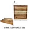 Acacia Wood, Thick Professional Heavy Duty Butcher Block Cutting Board, with Juice Groove and Handle, Made in Vietnam,15.75 x 11.8 x 1.6 Inch view 2