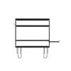 Godboat Bathroom Organizers, 2-Tier Over Toilet Storage, Floating Shelves with 2 Hooks & Paper Holder, Wall Mounted Shelf Furniture, Cool Accessories & Decor, Gifts for Women, Mothers Day (Black) view 4