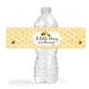 Your Main Event Prints Mom to Bee Baby Shower Bottle Wraps - 25 Yellow Neutral Water Bottle Labels - Perfect Decoration Favors view 1