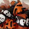 Enter If You Dare Personalized Handmade Deco Mesh Wreath. Available in 24 inch and 28 inch diameters. view 2