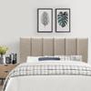 Aklaus Modern Adjustable Headboard - Upholstered Fabric Queen Size Bed Headboard - Oatmeal view 3