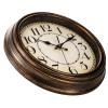 ZENFUN 12'' Round Classic Wall Clock, Battery Operated Quartz Clock Silent Non Ticking Wall Clock, Decorative for Kitchen, Home, Living Room, Farmhouse, Bedrooms, Easy to Read, Bronze view 4