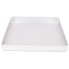 28cm Square Aluminium Alloy Nonstick Coating Leaky Baking Pan Biscuit Cookie Holder Bakery Oven Tray Steaming Tools DIY Bakeware (Aluminium Plain) view 1