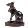 Statue of Egyptian Art Goddess bastet Cat view 3