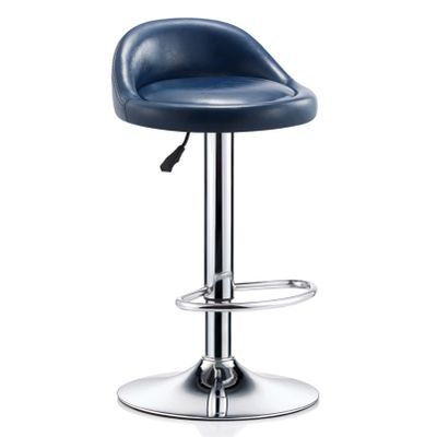 URINGO 300LBS Weight Capacity, Round PU Leather Counter Stool Swivel Height Adjustable Stool Shop Stool with Footrest Home Kitchen Stand Stool Bar Stool Desk Stool Office Stool