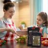 Zonon 400 Piece Plastic Bags 4 Sizes Resealable Foil Pouch with Window Long Hole Sealable Zip Small Black Treat Bags for Food Storage Small Business Cookies Jewelry view 3