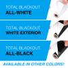 Total Blackout Window Film: 100% Light Blocking Film with White Sides - Heat Resistant, Room Darkening, Static Cling Film for Privacy & Day Sleep - No Residue, Stops UV, Easy Removal (42 x 144 in.) view 3