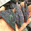 Natural Aura Black Tourmaline Flame Feather Cluster raw Stone Rainbow Color Crystals Healing Stones 2pcs view 2