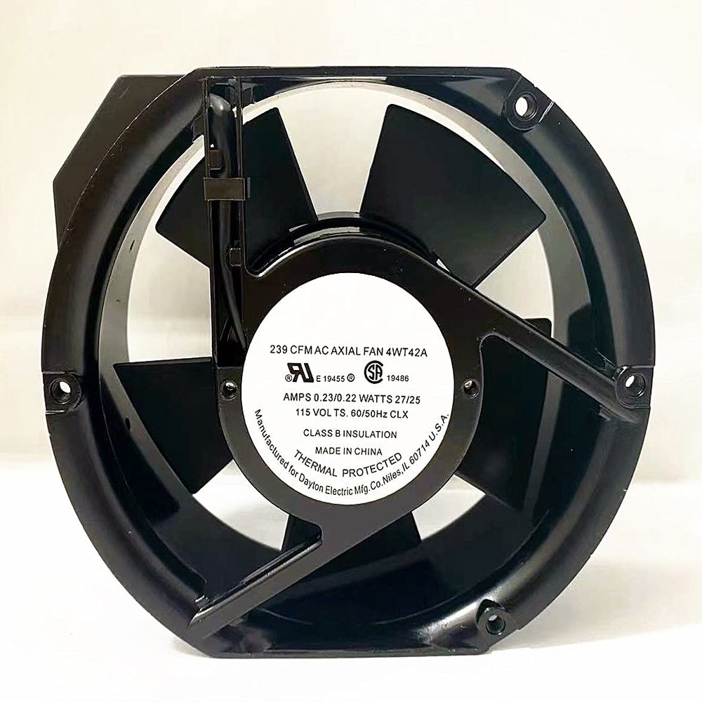 4WT42A 239 CFM AXIAL Fan 115 Volts, 0.23/0.22 AMPS, 27/25 WATTS 17251 Cooling Fan