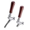 LitKiwi 2Pcs Wooden Beer Tap Handle Wooden,Black Classic,3/8''-16 Thread view 4