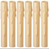 Drip Candle Socket Covers - Set of 6, Chandelier Candelabra Base, 4 inch Tall Brown Plastic Candle Slip Over Sleeves view 2