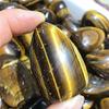 Natural Polished Crystals Tiger Eye Palm Stones for Home Decoration view 1