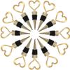 24PCS Heart Wine Bottle Stopper, Lovely Wedding Shower Favor, Cork Plug for Kitchen Bar Gifts, Bridal Shower, Happy Birthday Party Decor (Gold, 24) view 1