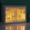 SIWEME 3D Paper Carving Light Box LED Night Light Lamp 3D Paper Cut Light Creative Shadow Box Kids Bedroom Decor Creative Gift Items for Girls (Violin and Piano) view 4