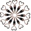 24PCS Wedding Anniversary Wine Stoppers for Wine Bottles,Heart Wine Cork Plug for Wife Bridal Shower Souvenirs Party Decor Birthday Holiday Party Gifts for Guest (Bronze Heart,24) view 1