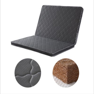 Diumy Portable Mattress Folding,2-Folding Mattress,High Elasticity Sponge Portable Thick 5cm Mattress Pads for for Single Double Mattress Home School-Black 120x200cm(47x79inch)