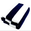 OZINCI Beach Large Towel Pool Beach Cabana Striped One Side Terry and One Side Velour 32"x70" Blue White (1 Pcs) view 1