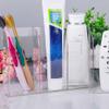 Cabilock Wall-mounted Remote Control Organizer Box Acrylic Marker Pen Holder Multi-grid Storage Sleek Design view 2