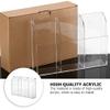 Cabilock Wall-mounted Remote Control Organizer Box Acrylic Marker Pen Holder Multi-grid Storage Sleek Design view 4