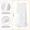 Bakbania Bakery Bags with Window 50 Pack White Bread Loaf Bags 11x5.1x3.9 Inches Tin Tie Tab Lock Bags Toast Bags for Storing Foods view 2
