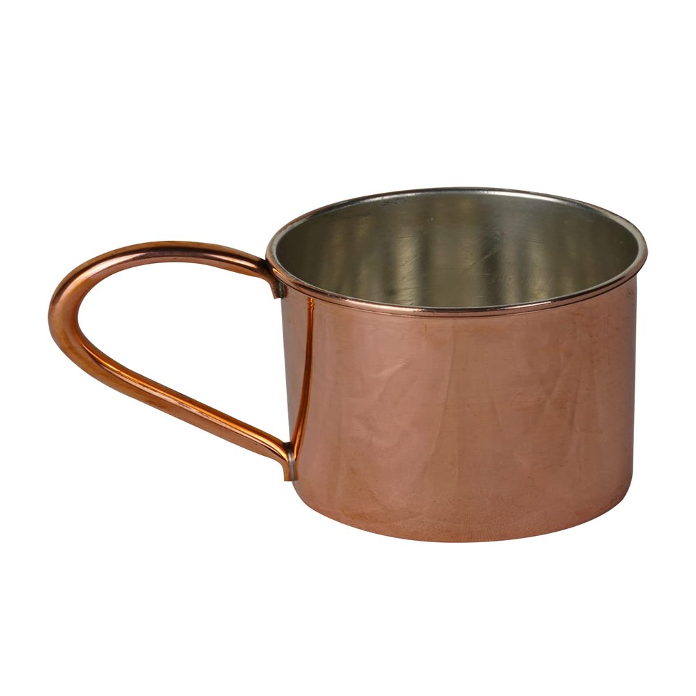 Handmade Copper Mug, Copper Glass (Bright)