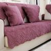 Wgreat Plush Sofa Slipcover,Thick Quilted Anti-Slip Stain Resistant Multi-Size Sofa Cover Furniture Protector for Pets Dog Sectional Couch Cover-Sold by Piece,Red,70x210cm(28x83inch) view 3