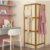 Coat Stand and Shoe Rack Corner Coat Rack Folding Free Standing Hall Tree Storage with 12 Hooks Bamboo Entryway Hallway Organizer Hats Bags Standing Coat Jackets Hanger Standing Coat and Hat Hanger view 3