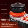 Electric Grill with Hot Pot, 2 in 1 Electric Grill, Indoor Smokeless Korean BBQ Grill,Non-Stick Electric Pot and Griddle, Independent Dual Temperature Control, Capacity for 2-10 People view 3