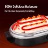 Electric Grill with Hot Pot, 2 in 1 Electric Grill, Indoor Smokeless Korean BBQ Grill,Non-Stick Electric Pot and Griddle, Independent Dual Temperature Control, Capacity for 2-10 People view 4