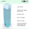 AQUAQLEAN Frosty Plastic Food Grade Fridge Square Water Bottle Gift Set(6 pieces, 1L,Assorted) view 2