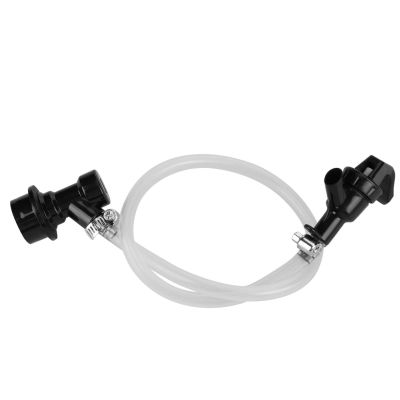 Kadimendium Party Beer Tap Beer Line with Tap and Ball Lock Quick Disconnect Liquid Faucet Beverage Dispensing Hose Kit for Keg Wine Making Soda 50cm (50 cm/18 inch)