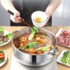 4-Tier Stainless Steel Steamer, Steam Cookware Pot/Saucepan with Handles And Vented Glass Lid for Cooking Food view 3