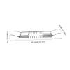 Bathtub Tray Stainless Steel Bath Tub Shelf Non- Slip Bath Tray Glass Cup Book Phone Soap Holder Bathroom Storage Organizer for Home SPA Silver view 2