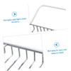 Bathtub Tray Stainless Steel Bath Tub Shelf Non- Slip Bath Tray Glass Cup Book Phone Soap Holder Bathroom Storage Organizer for Home SPA Silver view 3