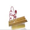 Mini Tree Topper Intertwined Hearts For Small Christmas And Valentine Trees view 4