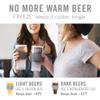 HOST Freeze Beer Glasses, 16 ounce Freezer Gel Chiller Double Wall Plastic Frozen Pint Glass, Set of 4, Black and Grey view 2