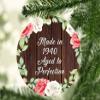 Designsify Christmas Tree Decoration, 84th Birthday Made in 1940 Aged to Perfection, Circle Ornament A, Gifts for Anniversary Valentines Mom Mothers Fathers Day Party, to Men Women Him Her view 2